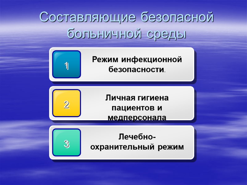 Составляющие безопасной больничной среды